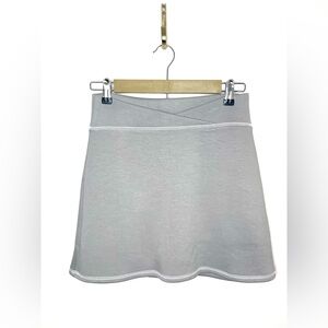 MUSE by Magnolia Boutique Gray Skort Built in Shorts Crossover Waistband | Small